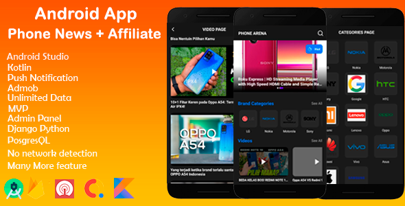 [Download] GSM Android App News And Phone Specifications + Affiliate Management + Admob 