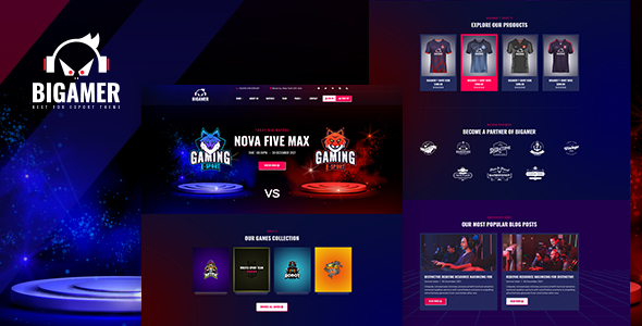 [Download] Bigamer – Online eSports And Gaming Tournaments HTML Template 