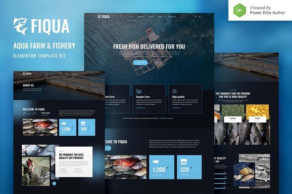 [Download] Fiqua – Aqua Farm & Fishery Services Elementor Template Kit 