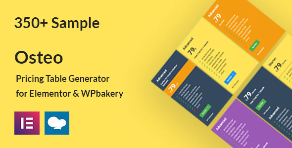 [Download] Osteo – Pricing Table Generator for Elementor and WPbakery 