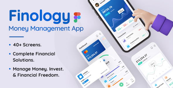 [Download] Finology – Money Management App Figma Template 