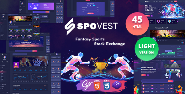 [Download] Spovest – Fantasy Sports Stock Exchange HTML template 