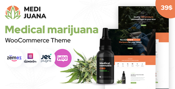 [Download] Medijuana – Medical Cannabis WordPress Theme 