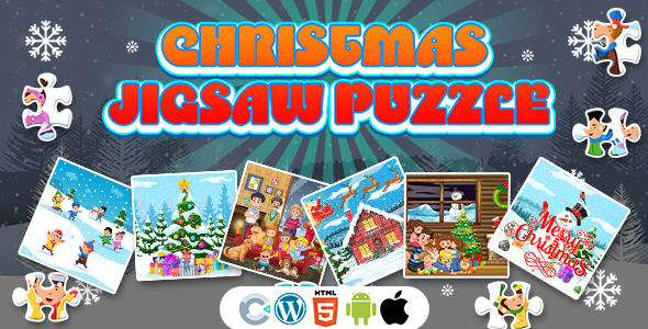 [Download] Christmas Jigsaw Puzzle Game (Construct 3 | C3P | HTML5) Christmas Game 