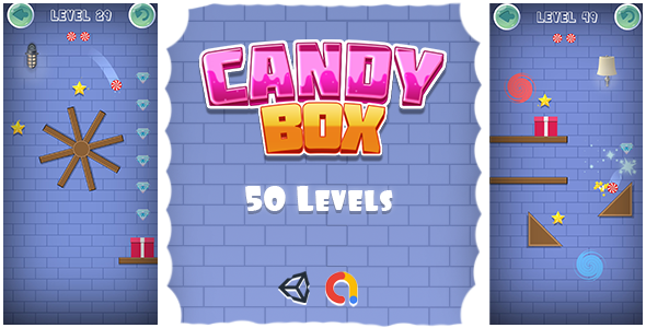[Download] Candy Box – Physics-based Puzzle Mobile/Android Game (Unity Game + Admob) 