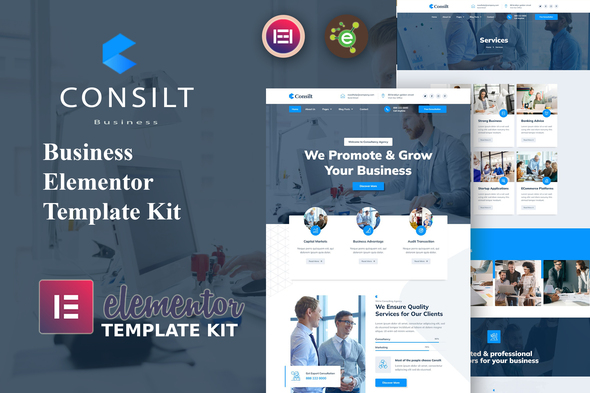 [Download] Consilt – Business & Consulting Elementor Template Kit 