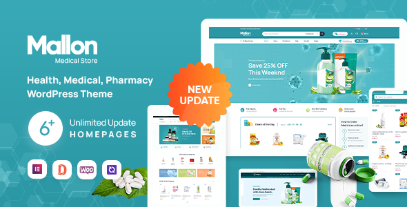 [Download] Mallon – Medical Store Elementor WooCommerce WordPress Theme 
