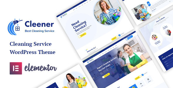 [Download] Cleener – Cleaning Services WordPress Theme 