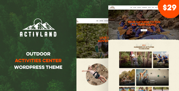 [Download] Activland – Outdoor Activities WordPress Theme 