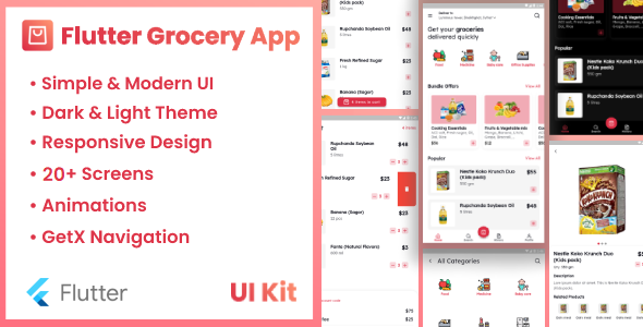 [Download] Flutter Grocery App UI Kit 