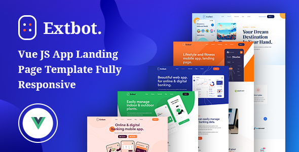 [Download] Extbot – Vue JS App Landing Page Template Fully Responsive 