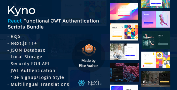Nulled Kyno – React Functional JWT Authentication Scripts Bundle free download