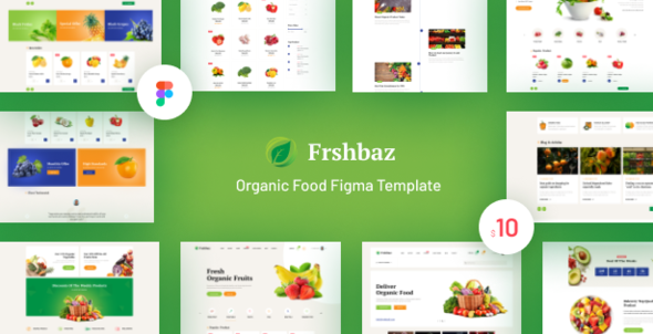 [Download] Frshbaz – Organic Food Figma Template 