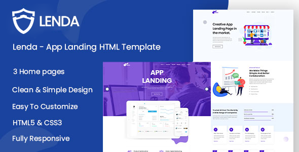 [Download] Lenda – App Landing HTML Template 