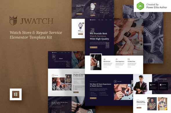[Download] JWatch – Watch Store & Repair Service Elementor Template Kit 