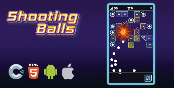 [Download] Shooting Balls – Construct 3, HTML5, Full Game, c3p 