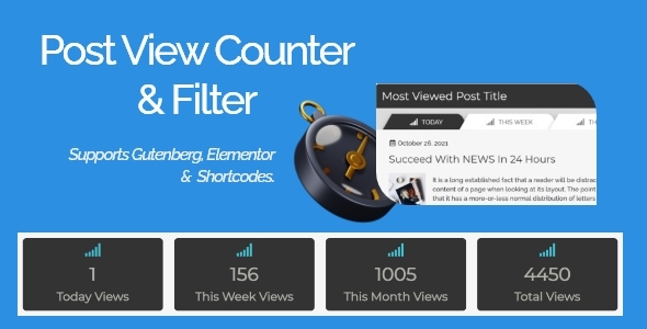 [Download] Post Views Filter & Counter – Views count and Post Filter Layouts 