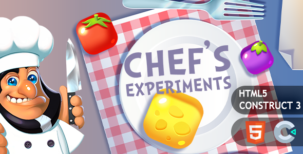 [Download] Chef Experiments Match3 Construct 3 HTML5 Game 