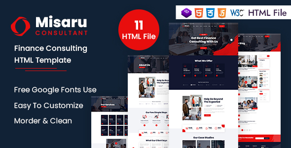 [Download] Misaru – Finance Consulting HTML Template 
