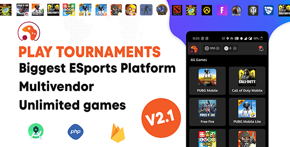 [Download] Play tournament v2.1 – Biggest multi vendor eSports platform 