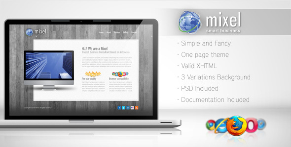 Download Mixel – Simple One Page Template Nulled 