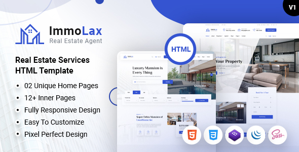 [Download] Immolax – Real Estate Sale & Rental Agency Services HTML Template 