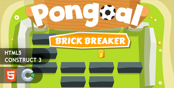 [Download] Pongoal Brick Breaker HTML5 Construct 3 Game 