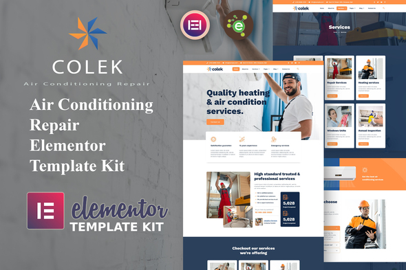 [Download] Colek – AC Repair Services Elementor Template Kit 