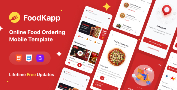 [Download] foodkapp – Online Food Ordering  Mobile Template 