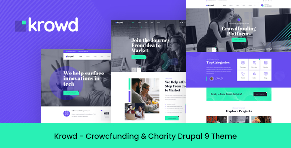 [Download] Krowd – Crowdfunding & Charity Drupal 9 Theme 