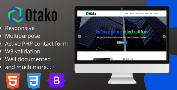 [Download] Otako – Business Landing Page Template 