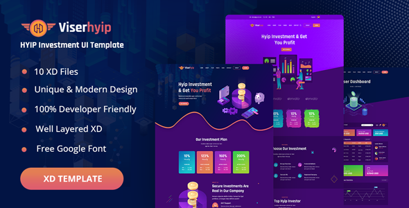 [Download] ViserHyip – Hyip Investment Business XD template 