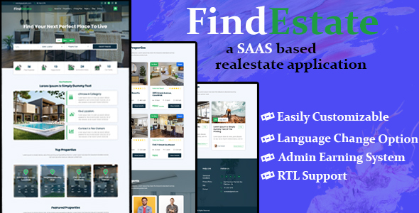 [Download] FindEstate – Laravel Real Estate Listing CMS with SaaS 