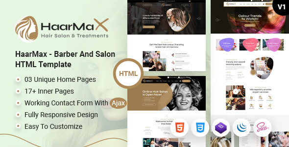[Download] HaarMax – Barber And Salon HTML Template 