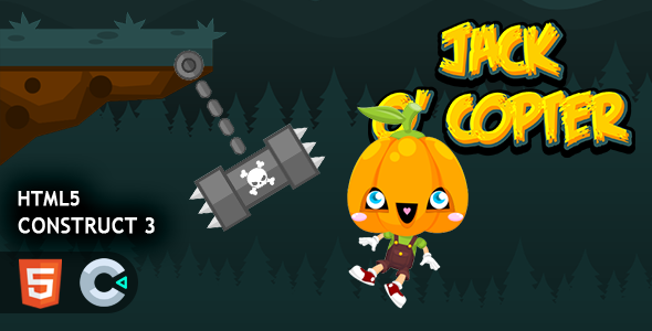 [Download] Copter Jack Construct 3 HTML5 Game 