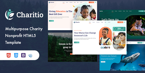 [Download] Charitio – Multipurpose Charity Nonprofit HTML5 Template 