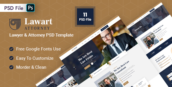 [Download] Lawart – Lawyer & Attorney PSD Template 