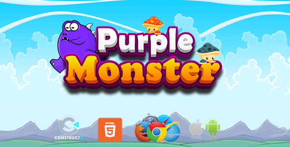 [Download] Purple Monster – Platform Game – HTML5/Mobile – (C3P) 