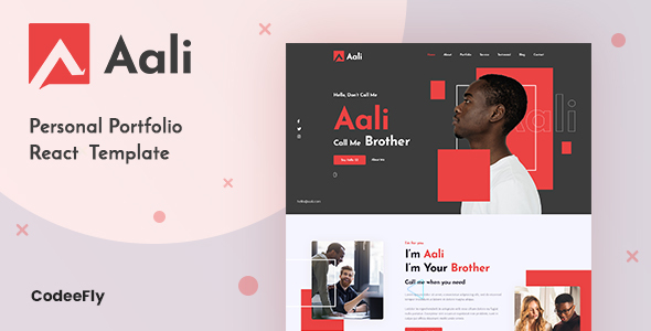 [Download] Aali – Personal Portfolio React Template 