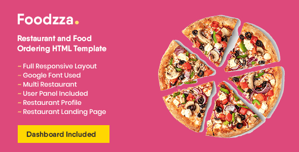 [Download] Foodzza – Restaurant and Food Ordering HTML Template 