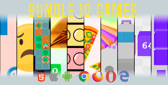 [Download] Bundle 10 Games 3. Mobile, Html5 Game .c3p (Construct 3) 