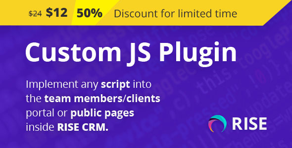[Download] Custom JS plugin for RISE CRM 