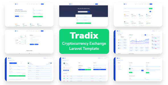 [Download] Tradix – Cryptocurrency Exchange Dashboard Laravel Template 
