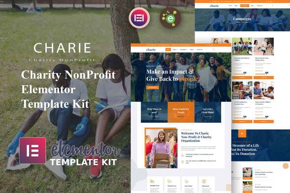 [Download] Charie – Charity NonProfit Elementor Template Kit 
