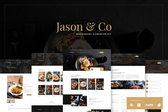 [Download] Jason & Co – Restaurant & Cafe Elementor Template Kit 