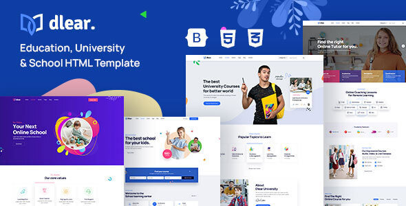 [Download] Dlear – Education HTML Template 