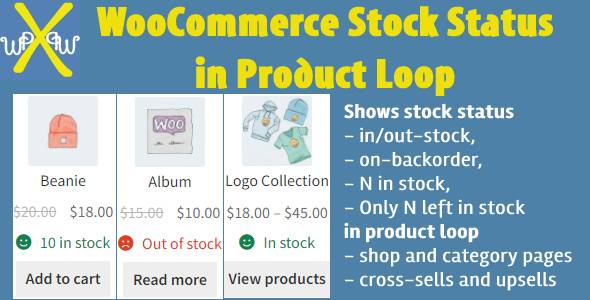 [Download] WooCommerce Stock Status in Product Loop 