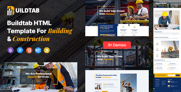 [Download] BuildTab – Construction HTML Template 