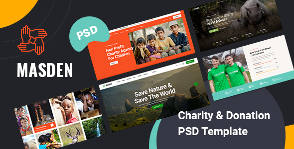 [Download] Masden – Charity & Donation PSD Template 