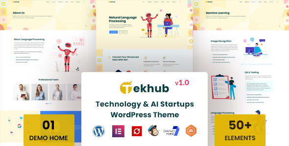 [Download] Tekhub – AI Startup WordPress Theme 